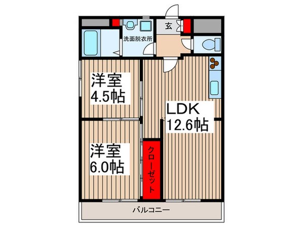 花見屋第2ビルの物件間取画像